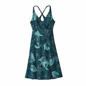 Patagonia Amber Dawn Dress Valley Floral Tidal Teal, women’s size XS, sundress